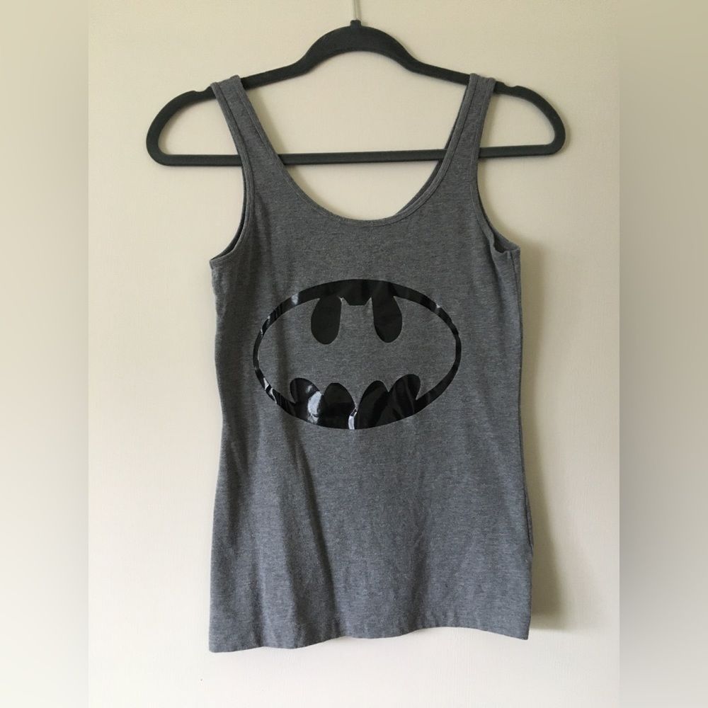 Grey Batman Top